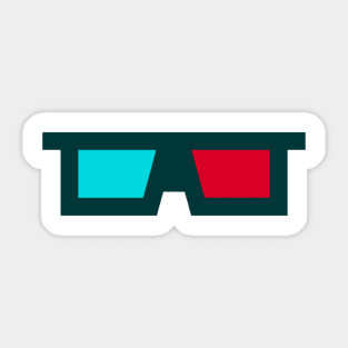 3d Glasses Sticker